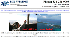 Desktop Screenshot of boxaviation.com